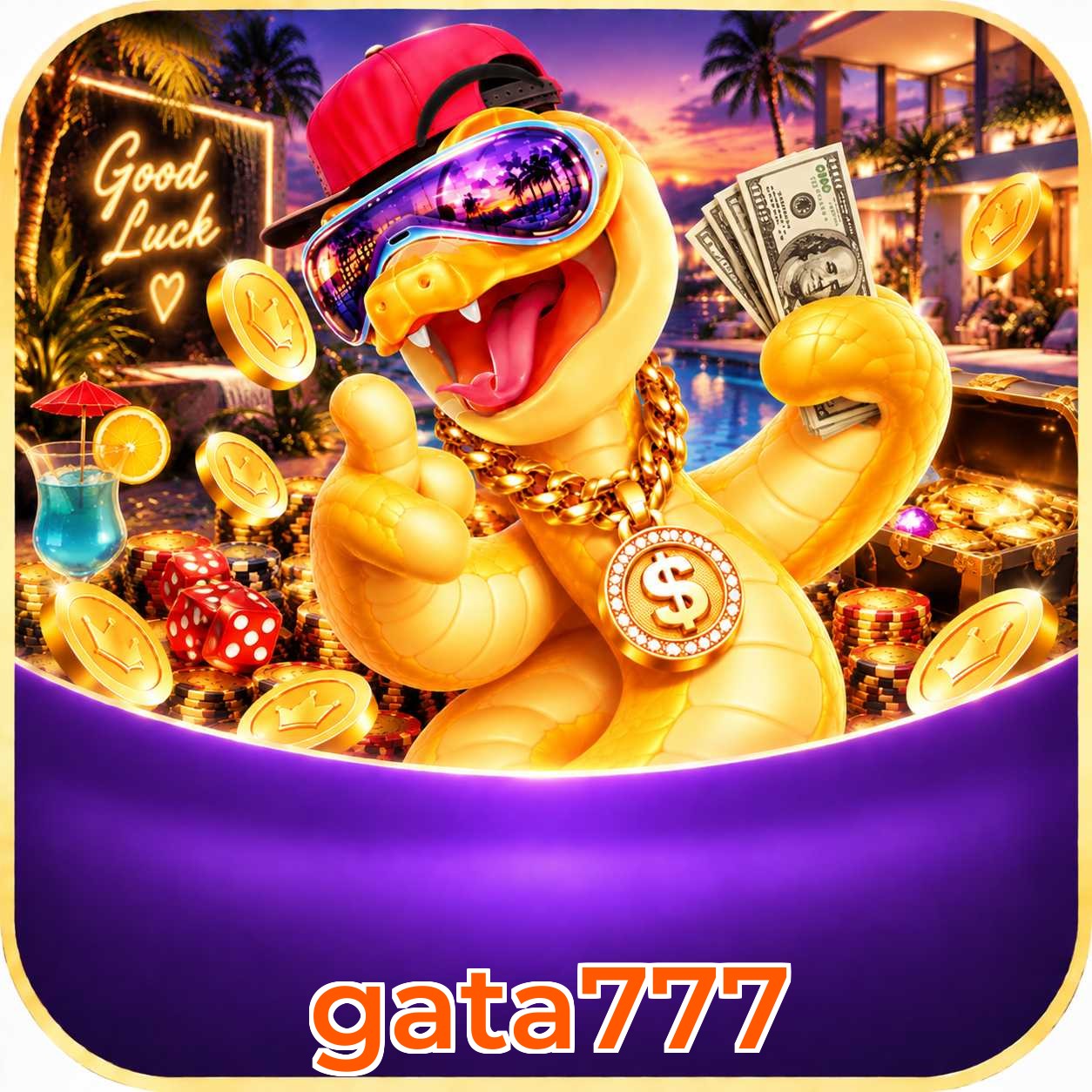 Aplicativo gata777 para Android e iOS com interface completa